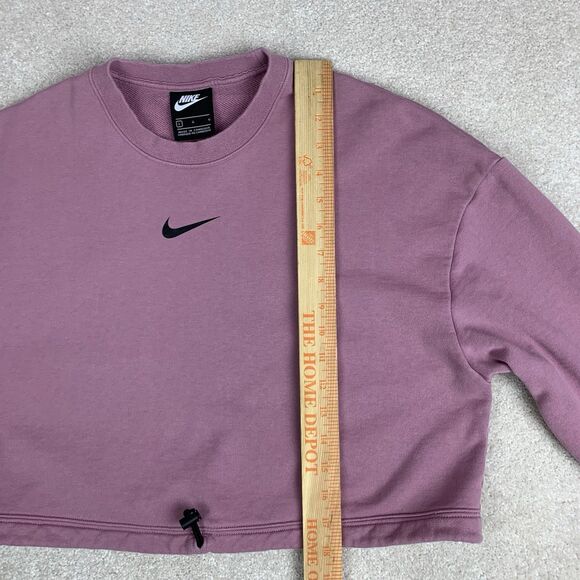 Nike Women's Loose Drawstring Long Sleeves Pink CJ3766-515 Size L - Picture 10 of 11